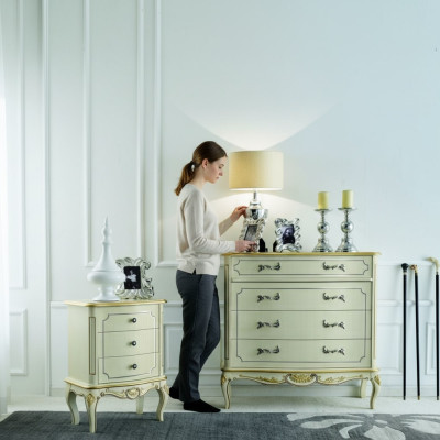 Ontwerp meubels Stijl Klassieke luxe xxl commode Wit hout Luxe Italiaans