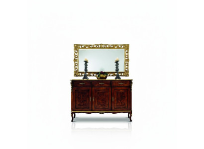 Design meubels in barokstijl 2-delige commode spiegel hout Italiaanse stijl ontwerper