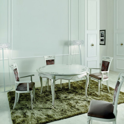 Italiaanse meubels Eettafel Hout Luxe Tafel Ontwerp Tafels Eetkamer 140x79cm