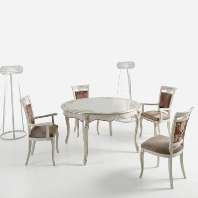 Italiaanse meubels Eettafel Hout Luxe Tafel Ontwerp Tafels Eetkamer 140x79cm