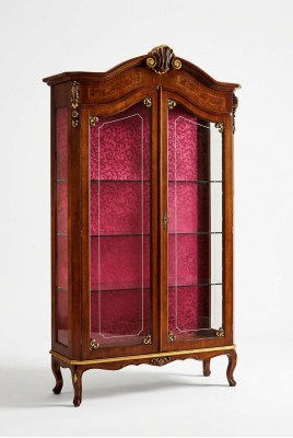 Vitrine Houten Kast Glazen Kasten Italiaanse Stijl Meubels Dressoir Plank Barok
