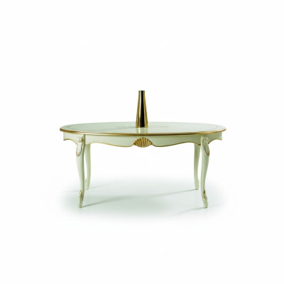 Ontwerp Italiaanse meubels Luxe eettafel Eetkamer Houten meubels Klassieke stijl Helder