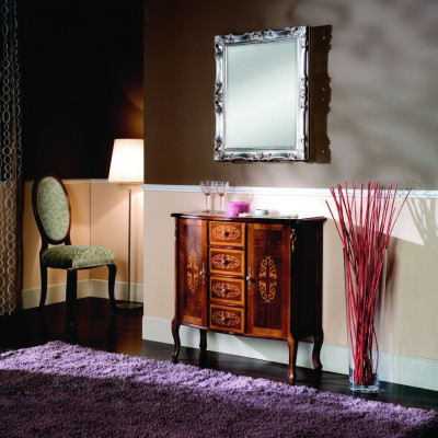 Italiaanse stijl meubels Luxe consoletafels RTV Bruine commode Barok Antieke stijl Nieuw