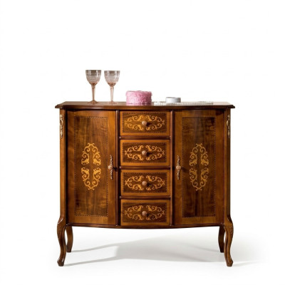 Italiaanse stijl meubels Luxe consoletafels RTV Bruine commode Barok Antieke stijl Nieuw