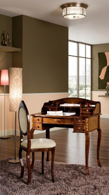 Meubel Secretaris Antiek Barok Stijl Luxe Tafel Kantoor Ladekast Hout