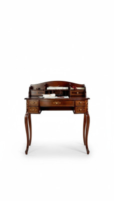 Meubel Secretaris Antiek Barok Stijl Luxe Tafel Kantoor Ladekast Hout