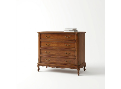 Ontwerpmeubels in barokstijl Kleine bruine commode Luxe hout Italiaans