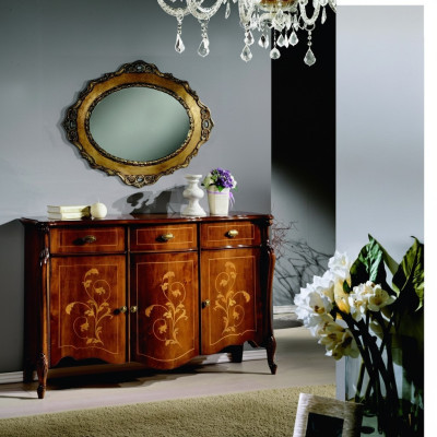 Meubelstijl Barok 2-delige set luxe hout Italiaanse luxe meubel commode