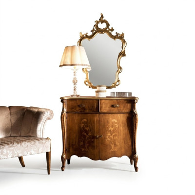 Luxe Italiaanse meubelontwerp commode kast bruin hout meubelstijl