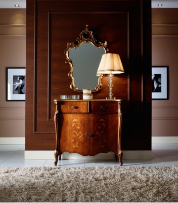Luxe meubilair stijl barok 2-delig set dressoir met spiegel Luxe hout Italiaans