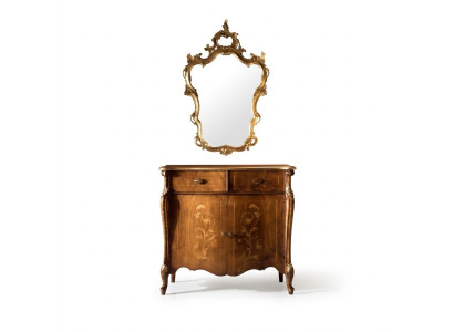 Luxe meubilair stijl barok 2-delig set dressoir met spiegel Luxe hout Italiaans