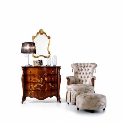 Italiaanse meubels ontwerpen dressoir kast Bruin luxueuze houten meubels Barok.
