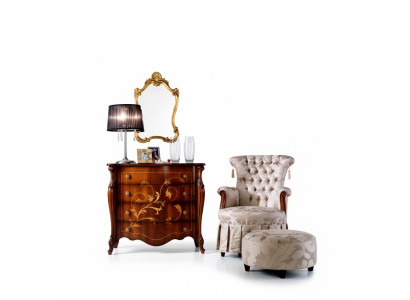 Italiaanse meubels ontwerpen dressoir kast Bruin luxueuze houten meubels Barok.