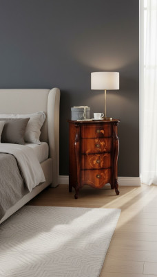 Stilvoll barok Italiaans meubelontwerp Dressoirkast Bruin Luxe Hout Rok Nieuw