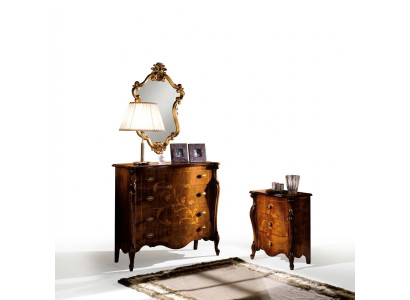 Bruine Luxe Italiaanse meubelontwerp commode dressoir houten meubels stijl