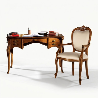 Houten meubels Luxe Italiaans Klassiek bureausmeubilair Ontwerp
