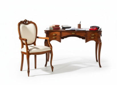 Houten meubels luxe kantoor 2-delige set bureau stoel Italiaanse luxe