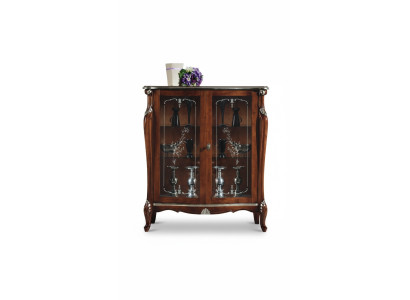 Stuur design meubels luxe houten vitrine in antieke barokstijl Italiaans dressoir.