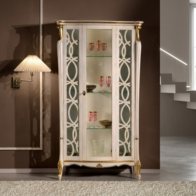Klassieke meubels Houten design Vitrine Stijlrek Kast Kasten Italiaanse meubels Nieuw