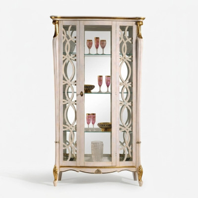Klassieke meubels Houten design Vitrine Stijlrek Kast Kasten Italiaanse meubels Nieuw
