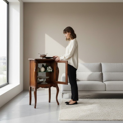 Ontwerper Italiaanse meubels Vitrine barok kledingkast Glazen kast Dressoir Nieuw