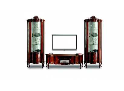 Ontwerp Italiaanse luxe stijl woonkamer meubels vitrinekast kast barok rococo stijl set