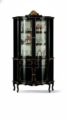 Ontwerp Italiaanse luxe houten meubels in barokstijl kast vitrinekast woonkamer nieuw