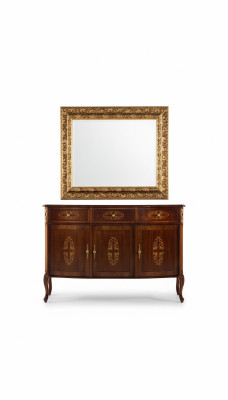 Ontwerper Houten Luxe Italiaanse Meubels 2-delig Set Meubelstijl Barok Commode