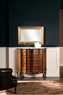 Kaptafel houten meubels barok met spiegel 2-delige set luxe Italiaans.