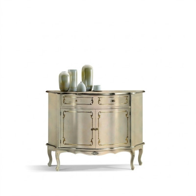Luxe Italiaanse houten meubels commode wit buffetkast woonkamer