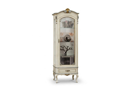 Klassieke luxe meubels wit hout vitrine chique vitrinekast Italiaanse meubels nieuw