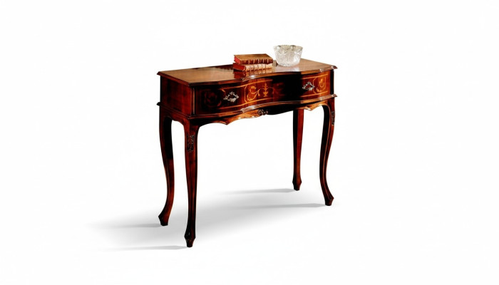 Hout Italiaanse meubels console tafel bruin meubelstijl barok design consoles