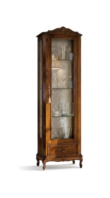 Ontwerper Italiaanse luxe chique houten meubels barokstijl kast vitrine woonkamer