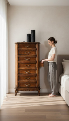 Italiaanse meubels in barokstijl, luxe houten dressoir en dressoir nieuw
