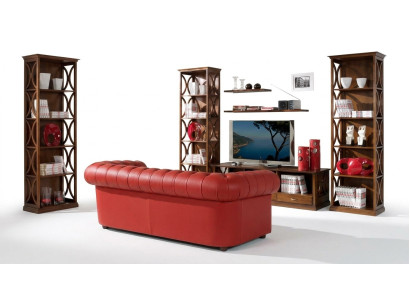 Luxe 5-delige set voor woonkamer tv-meubel 2 boekenplanken 2 planken meubelplanken