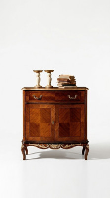 Italiaans houten meubel dressoir kast met 2 deuren en 1 lade