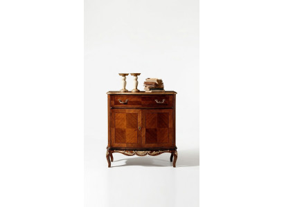Italiaans houten meubel dressoir kast met 2 deuren en 1 lade