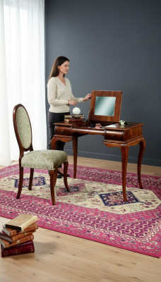 Ontwerp bureau secretaresse luxe schrijf kantoormeubilair houten tafels kantoor.