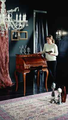 Kantoor meubels hout luxe design tafel secretaire luxe schrijf tafels kantoor