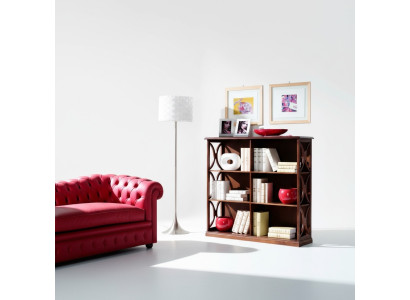 Ontwerper luxe kasten boekenplank bruin klassiek hout Italiaans