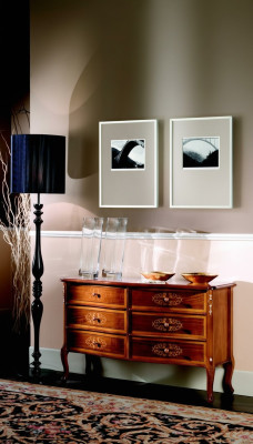 Italiaanse houten commode in barokstijl, dressoir, klassieke meubels, nieuw.