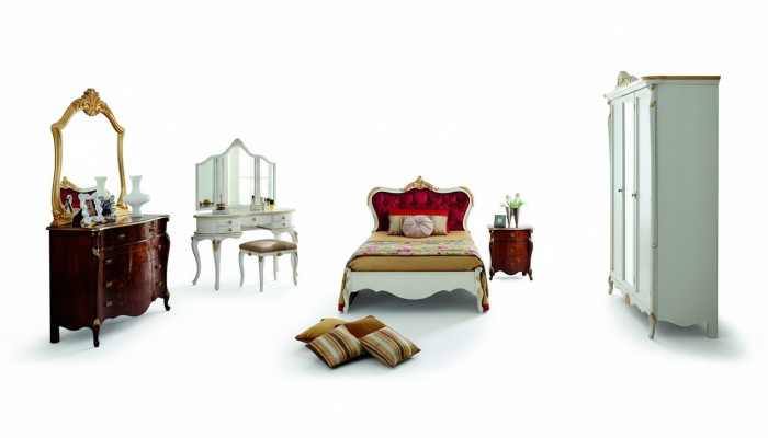 Italiaans meubelontwerp luxe bed tweepersoonsbed stijl barok bedden klassiek