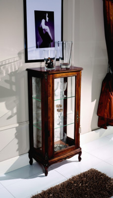 Ontwerp meubels Italiaanse bruine vitrine hout luxe kasten klassieke dressoir