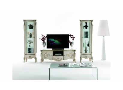 Stuur set meubilair 3-dlg RTV met 2x vitrine Italiaanse meubels klassieke stijl.