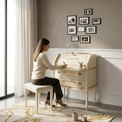 Ontwerp Tafel Secretaris Schrijf Bureau Meubels Hout Tafels Kantoor Inrichting