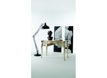 Luxe bureauconsoles Luxe tafel Kantoor meubilair Barok Goud Echt hout