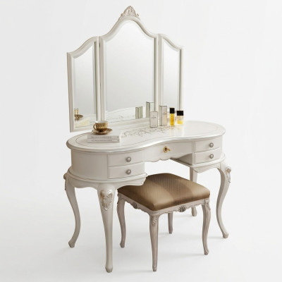 Meubels barok houten tafels console tafel spiegel Italiaanse kaptafel 2-dlg.