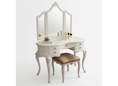 Meubels barok houten tafels console tafel spiegel Italiaanse kaptafel 2-dlg.
