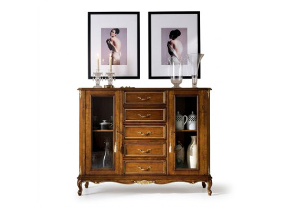 Opstellen Kast Glas Vitrine Ladenkast Kasten Barok Stijl Meubels Hout