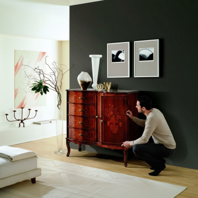 Luxe designer Italiaanse houten meubels dressoir dressoir barok stijl sideboard